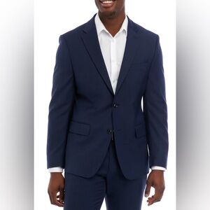 NWT Tommy Hilfiger Modern Fit Stretch Wool Blend Suit Jacket in Blue - Size 48R